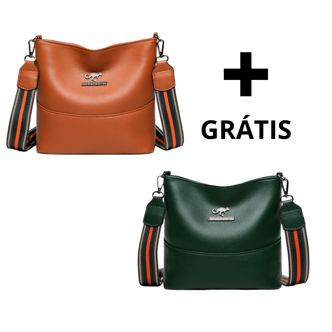 Bolsa de Couro Legítimo Italy (COMPRE 1 LEVE 2)