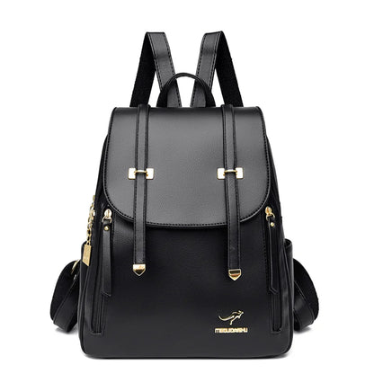 Mochila de Couro Feminina - Philie Luxory